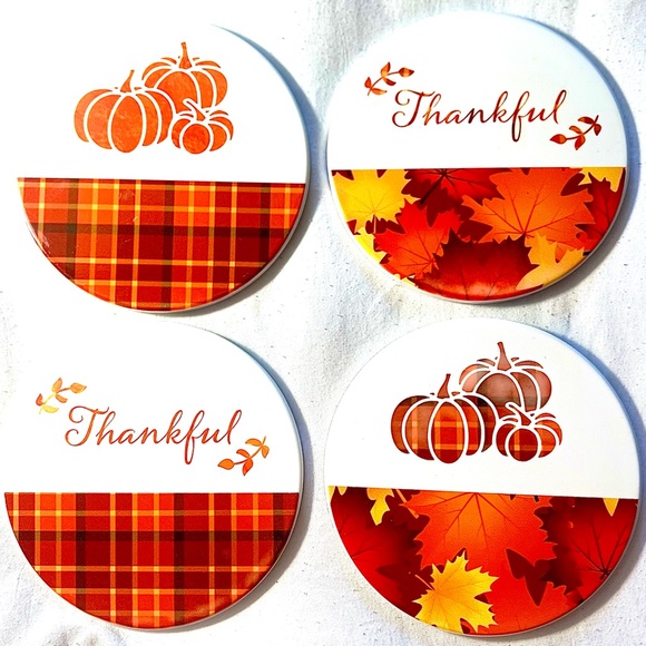 Thanksgiving Coasters (4 Pack) - Picture 1 of 5